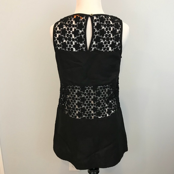 Tory Burch black eyelet sleeveless tunic size XS - Picture 2 of 4